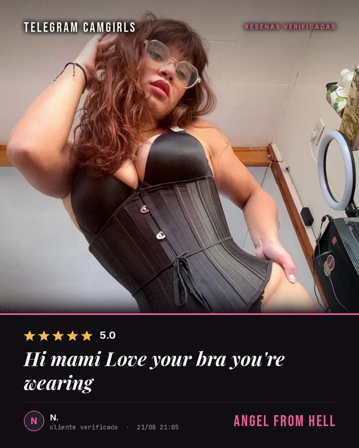 Angel from Hell verified review: Hi mami Love your bra you're wearing 😏