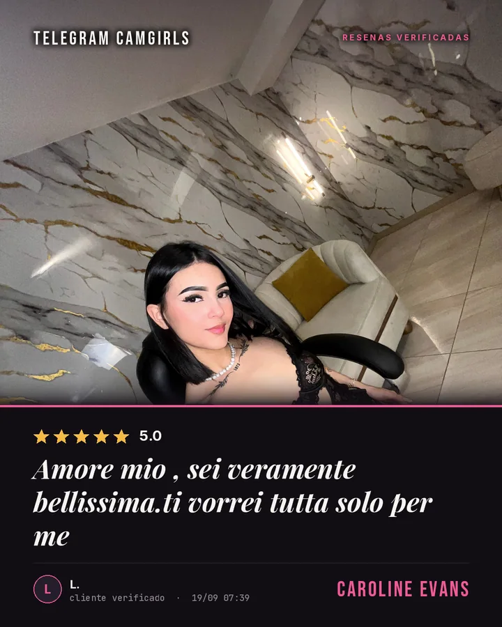 Caroline Evans🩷🎀 verified review: Amore mio , sei veramente bellissima.ti vorrei tutta solo per me