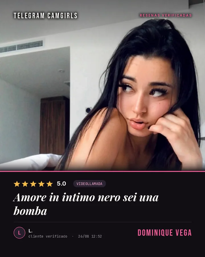 Dominique Vega verified review: Amore in intimo nero sei una bomba