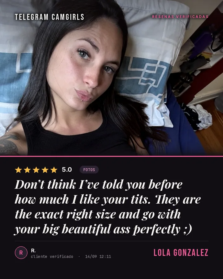 Lola Gonzalez verified review: Don’t think I’ve told you before how much I like your tits. They are the exact right size 