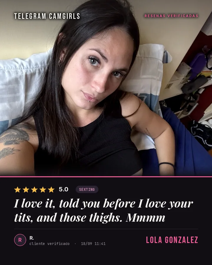 Lola Gonzalez verified review: I love it, told you before I love your tits, and those thighs. Mmmm