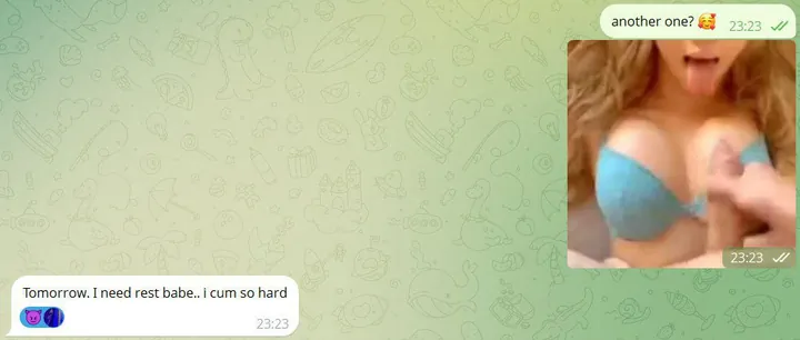 Real Telegram sexting chat screenshot 3