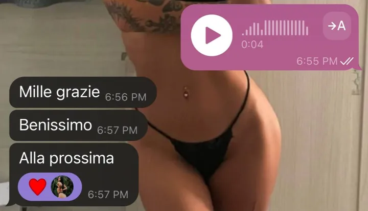 Real Telegram sexting chat screenshot 1