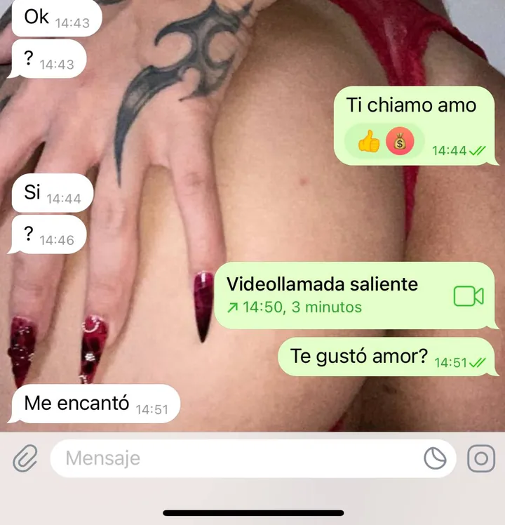 Real Telegram sexting chat screenshot 2