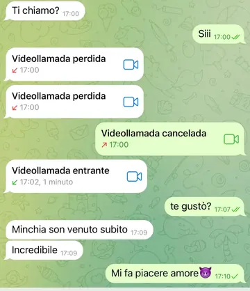 Telegram sexting review, real chat screenshot 59 with a verified girl